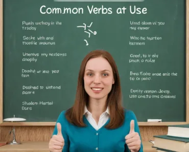 English Vocabulary Lesson 2: Common Verbs and Uses